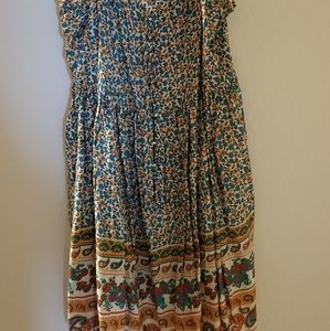 Ditsy floral & Paisley Slip Dress